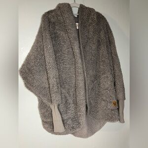 Nordic Beach cozy hooded body wrap jacket